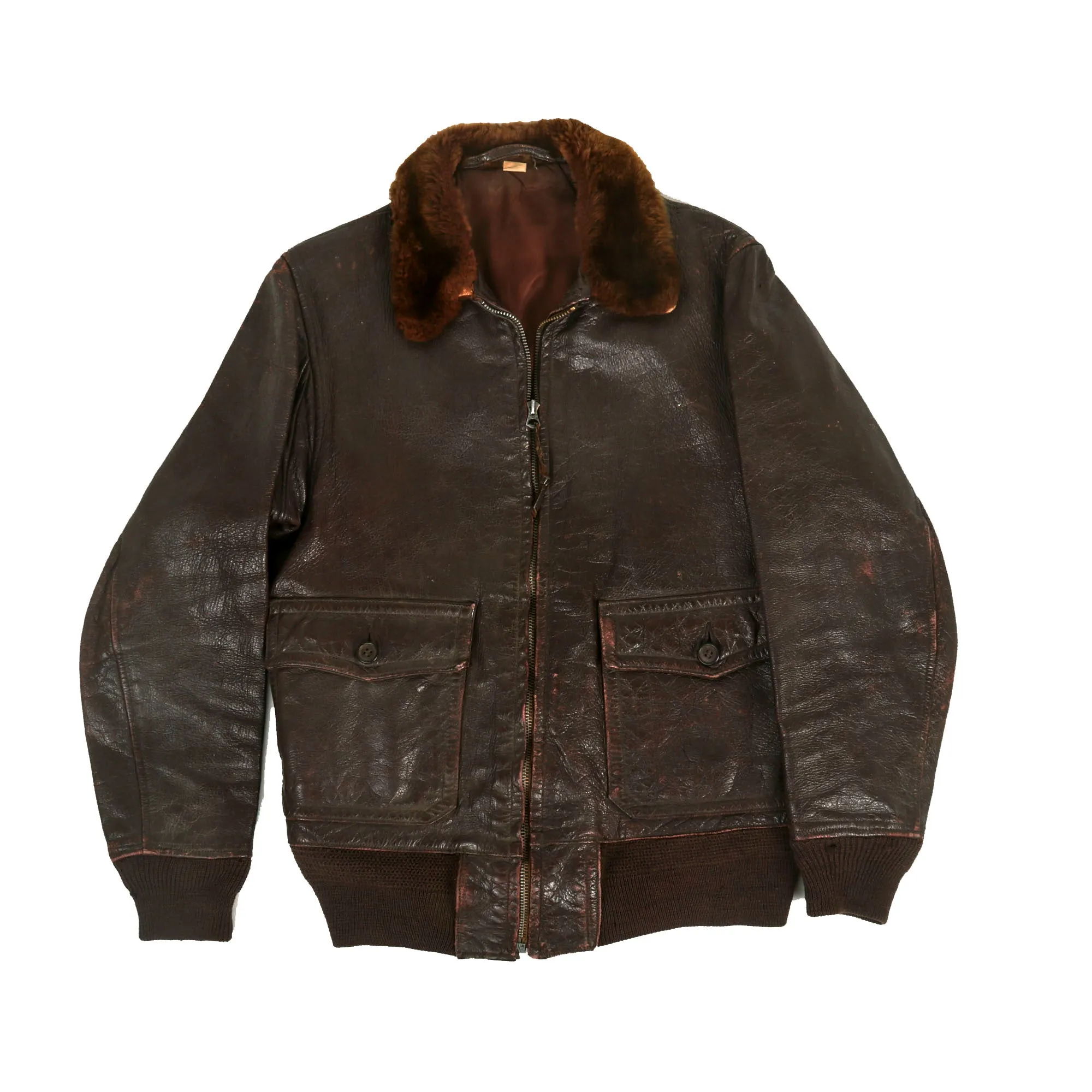 Original U.S. WWII Pilot G-1 Leather Flying Jacket