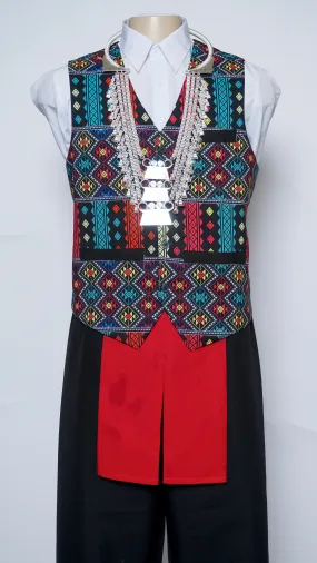 Printed Phuam Paj Vest