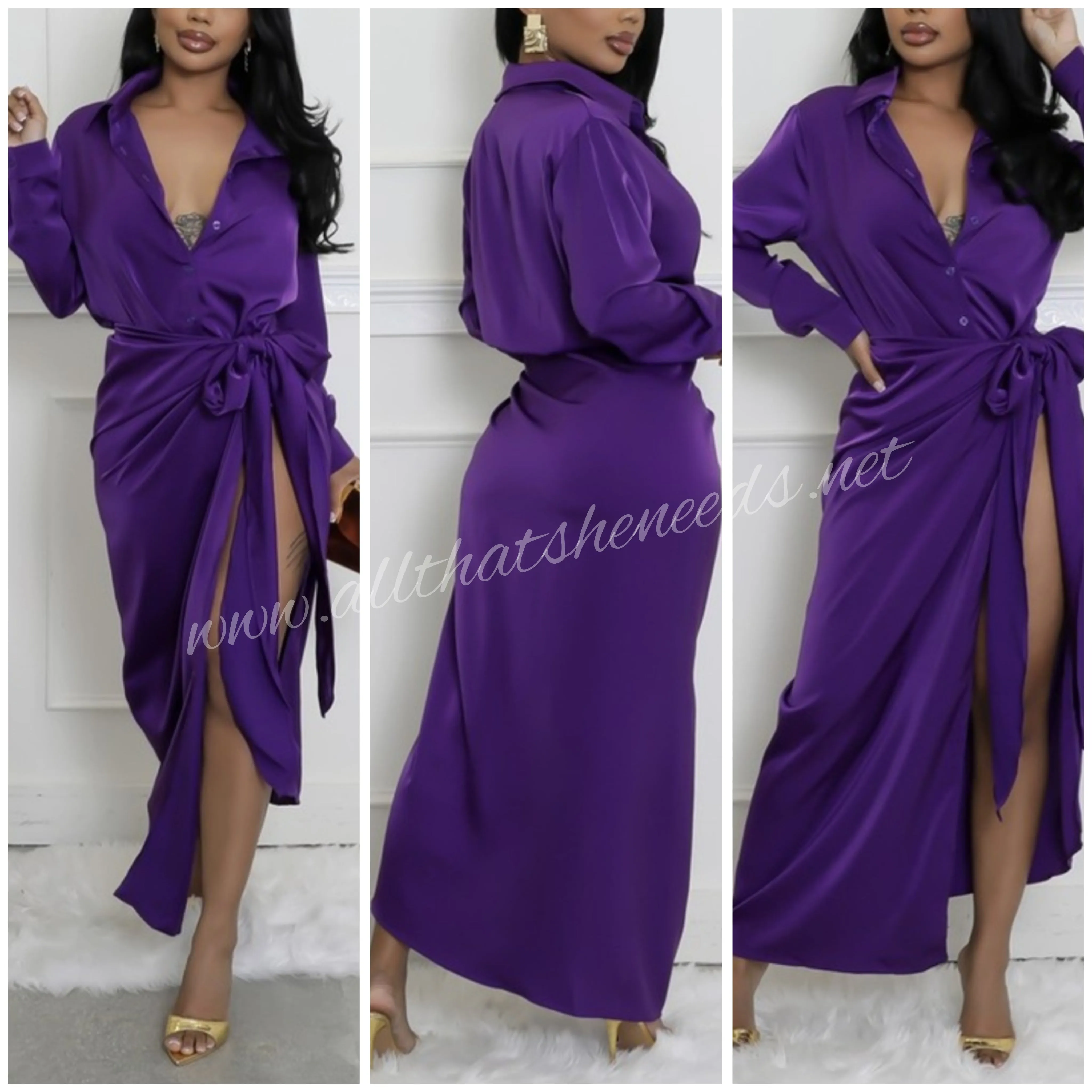 Purple Goddess 2 Piece Skirt Set