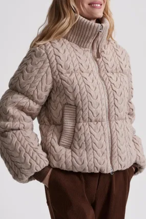 Reggie Cable Knit Puffer