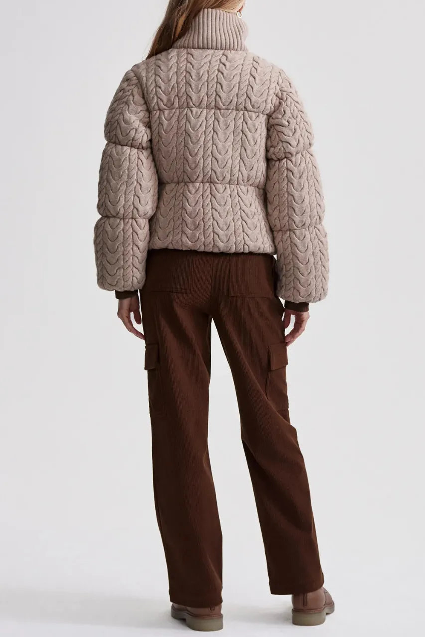 Reggie Cable Knit Puffer