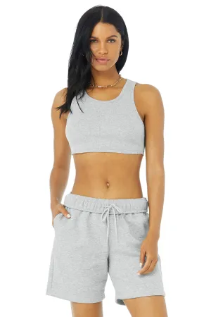 Ribbed Vibe Tank - Athletic Heather Grey