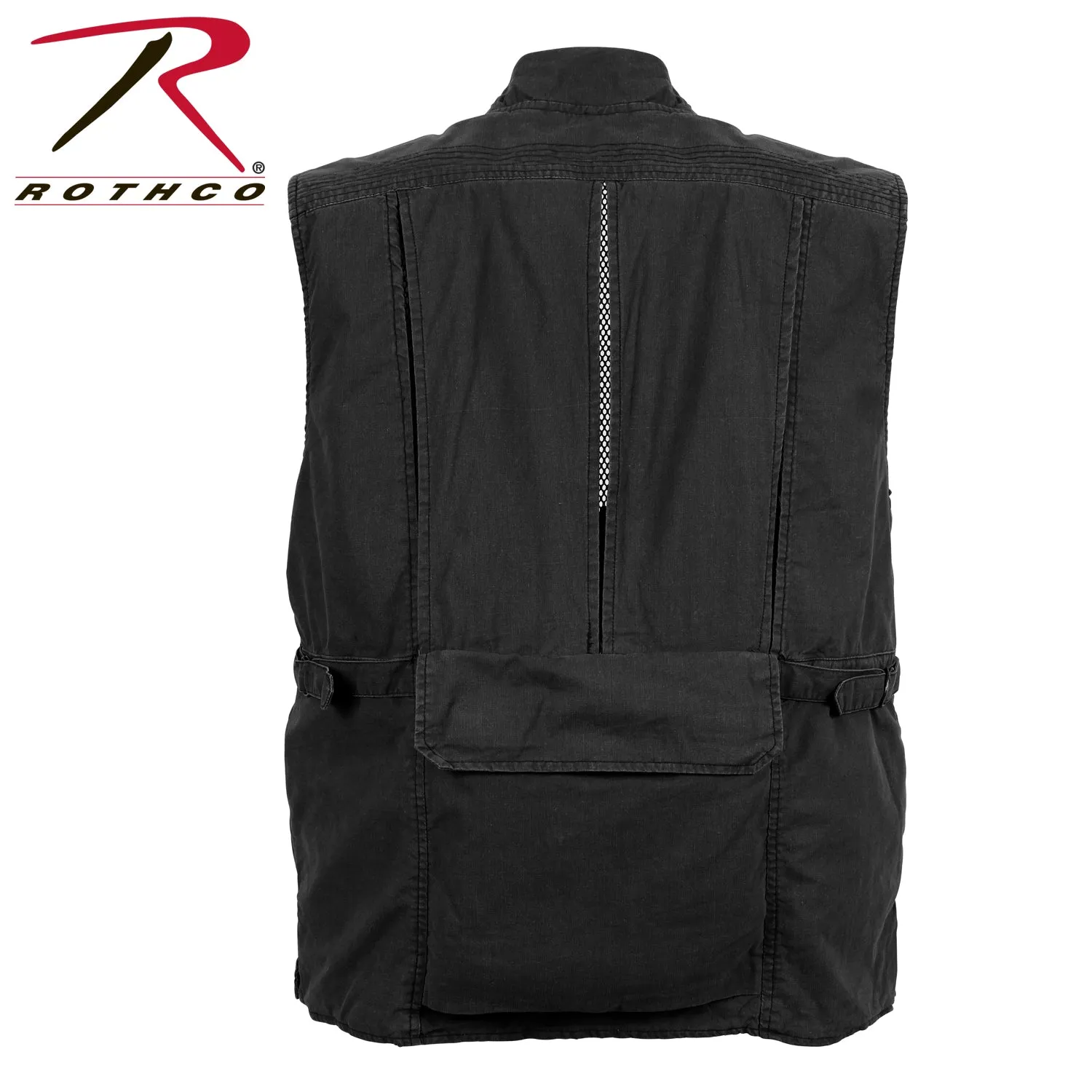 ROTHCO DELUXE SAFARI OUTBACK VEST - BLACK