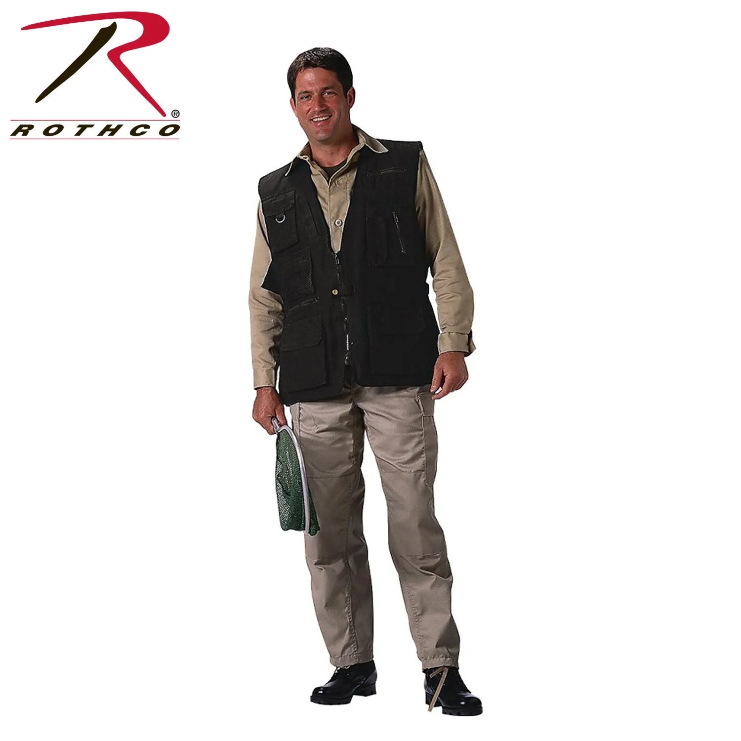 ROTHCO DELUXE SAFARI OUTBACK VEST - BLACK