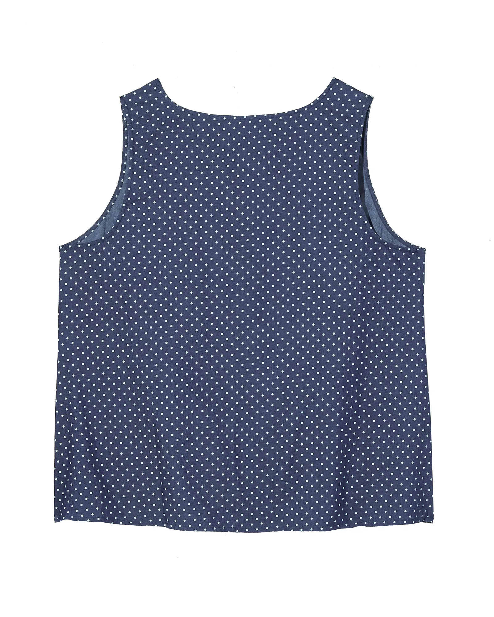 Roxy Polka-Dot Chambray Tank | Dark Wash / White