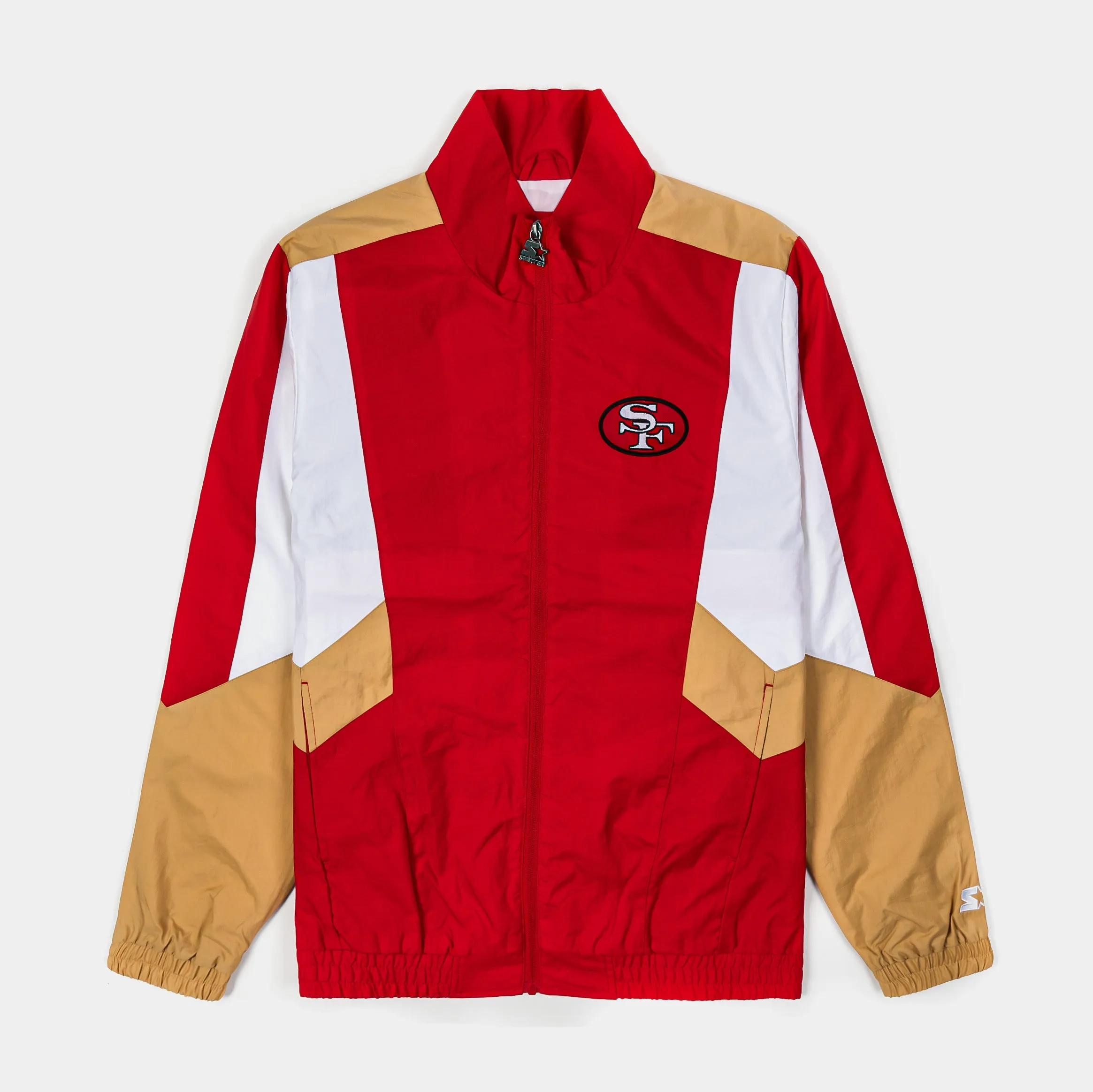 San Francisco 49ers Sprinter Light Weight Mens Jacket (Red/Gold)