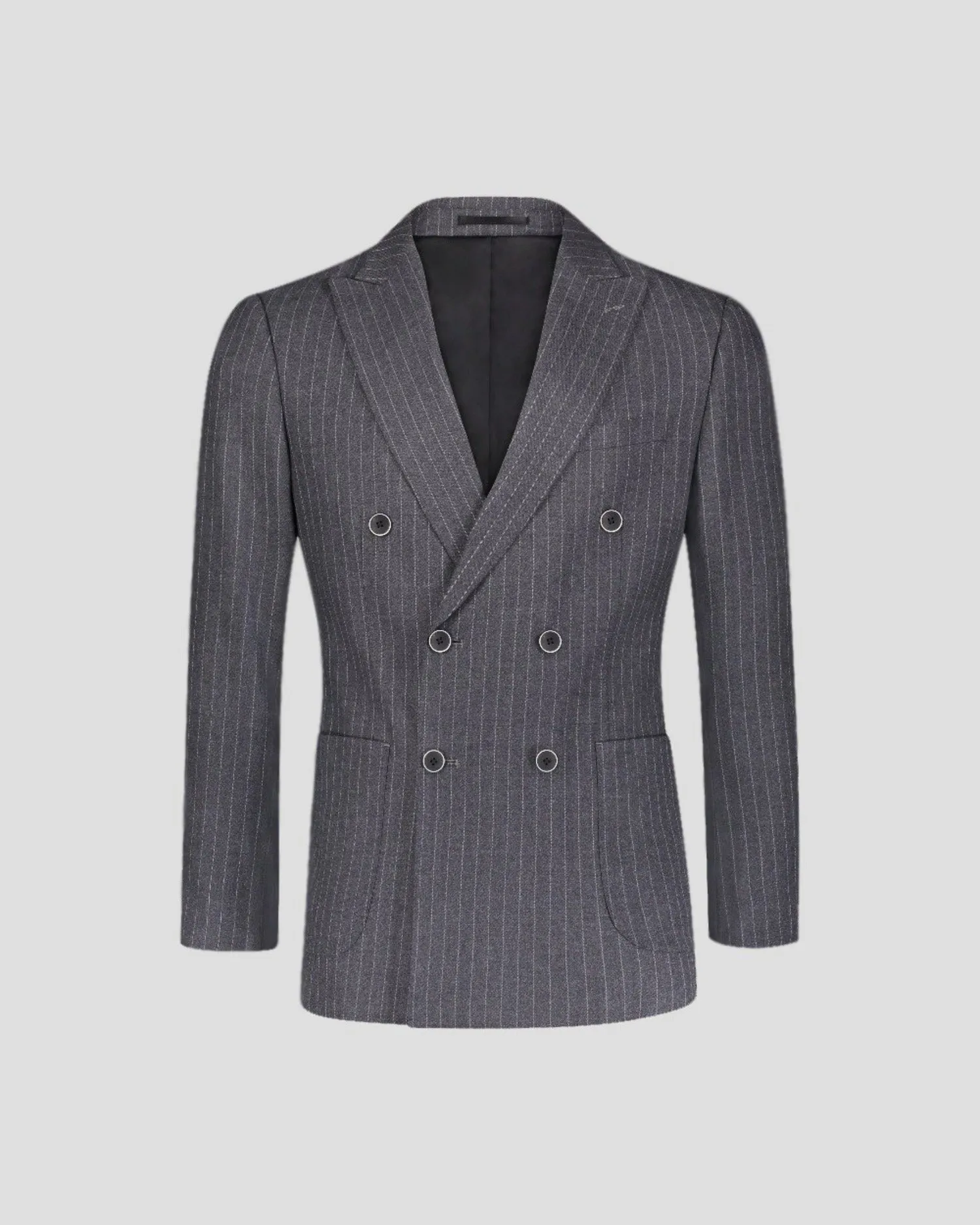 SG Double Breasted Blazer – Charcoal Pinstripe