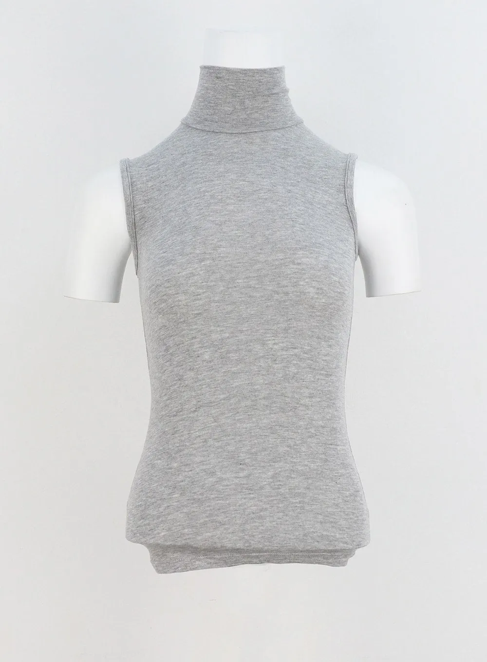 Sleeveless Mesh Turtleneck IY326