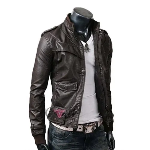 Slim Fit Black Stylish Genuine Jacket