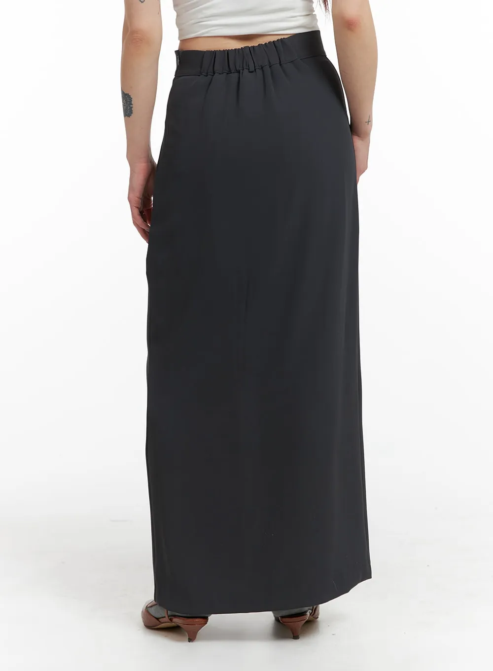 Slit Maxi Skirt IF423