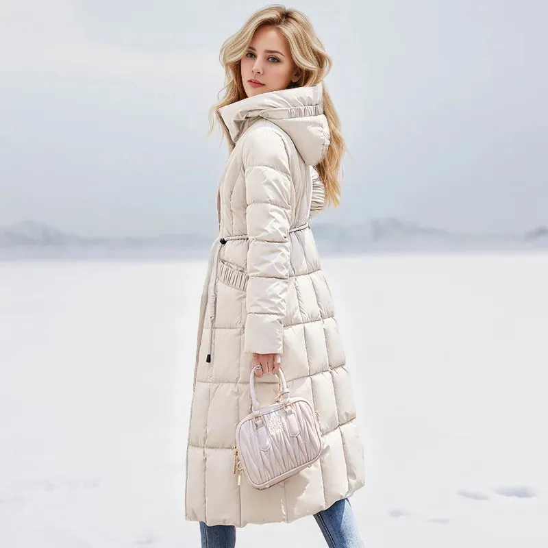 Snow Diva Luxe Long Puffer Coat | Quilted Coat | Puffer Jacket Women | Womens Parka Coat