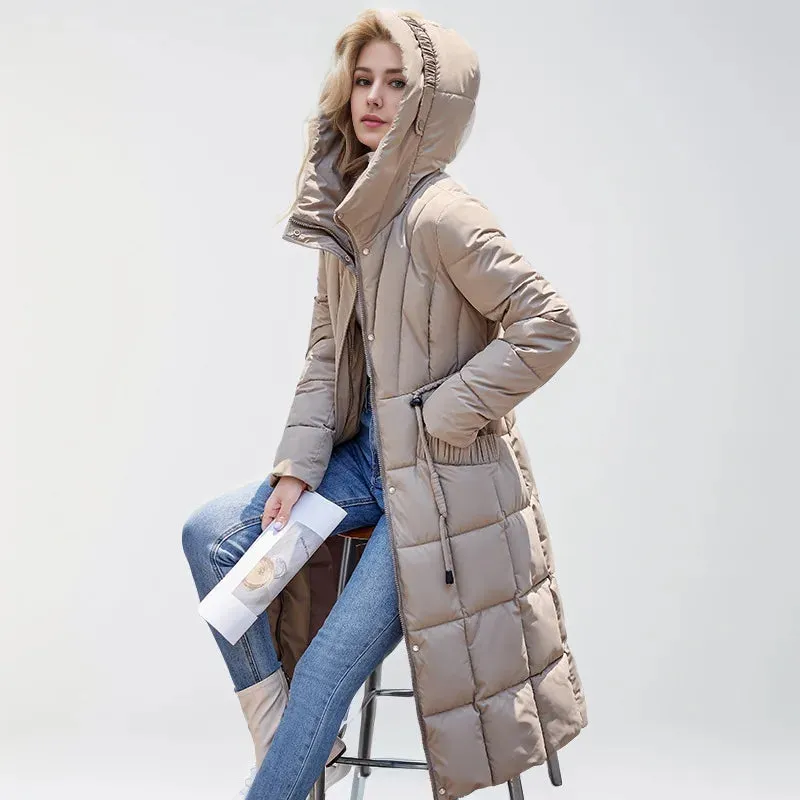 Snow Diva Luxe Long Puffer Coat | Quilted Coat | Puffer Jacket Women | Womens Parka Coat