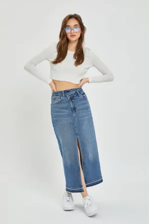 So Fly Midi Denim Skirt