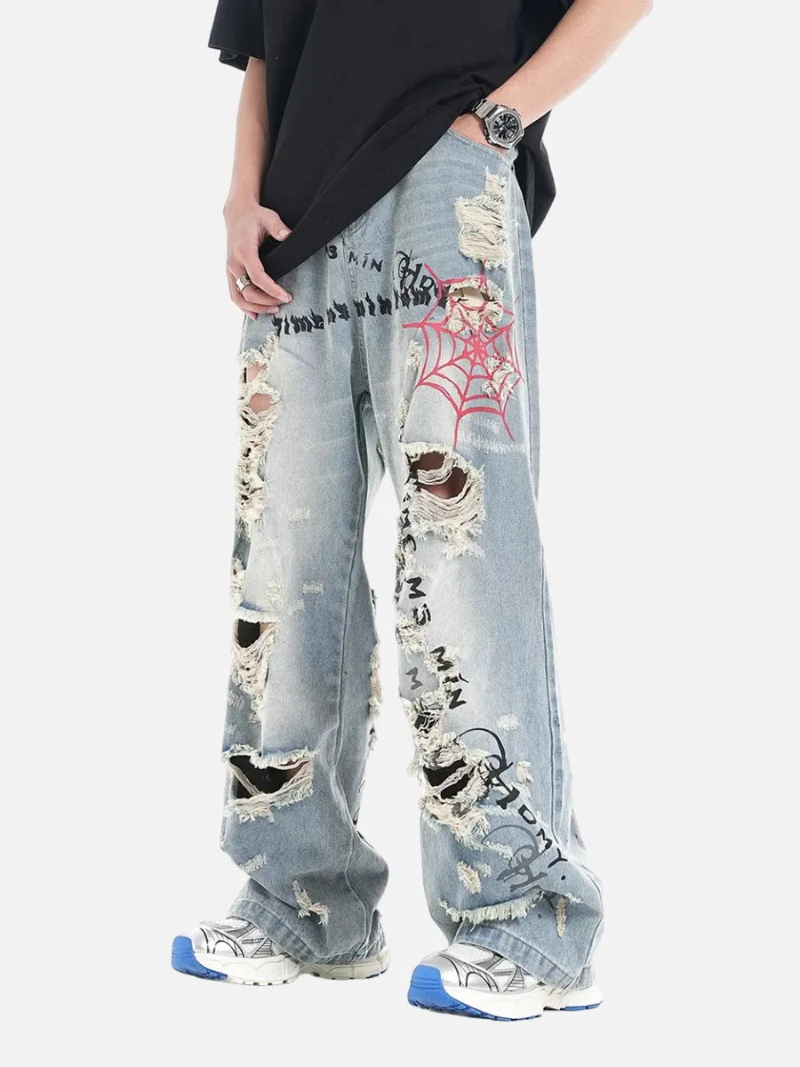 Spider Web Jeans