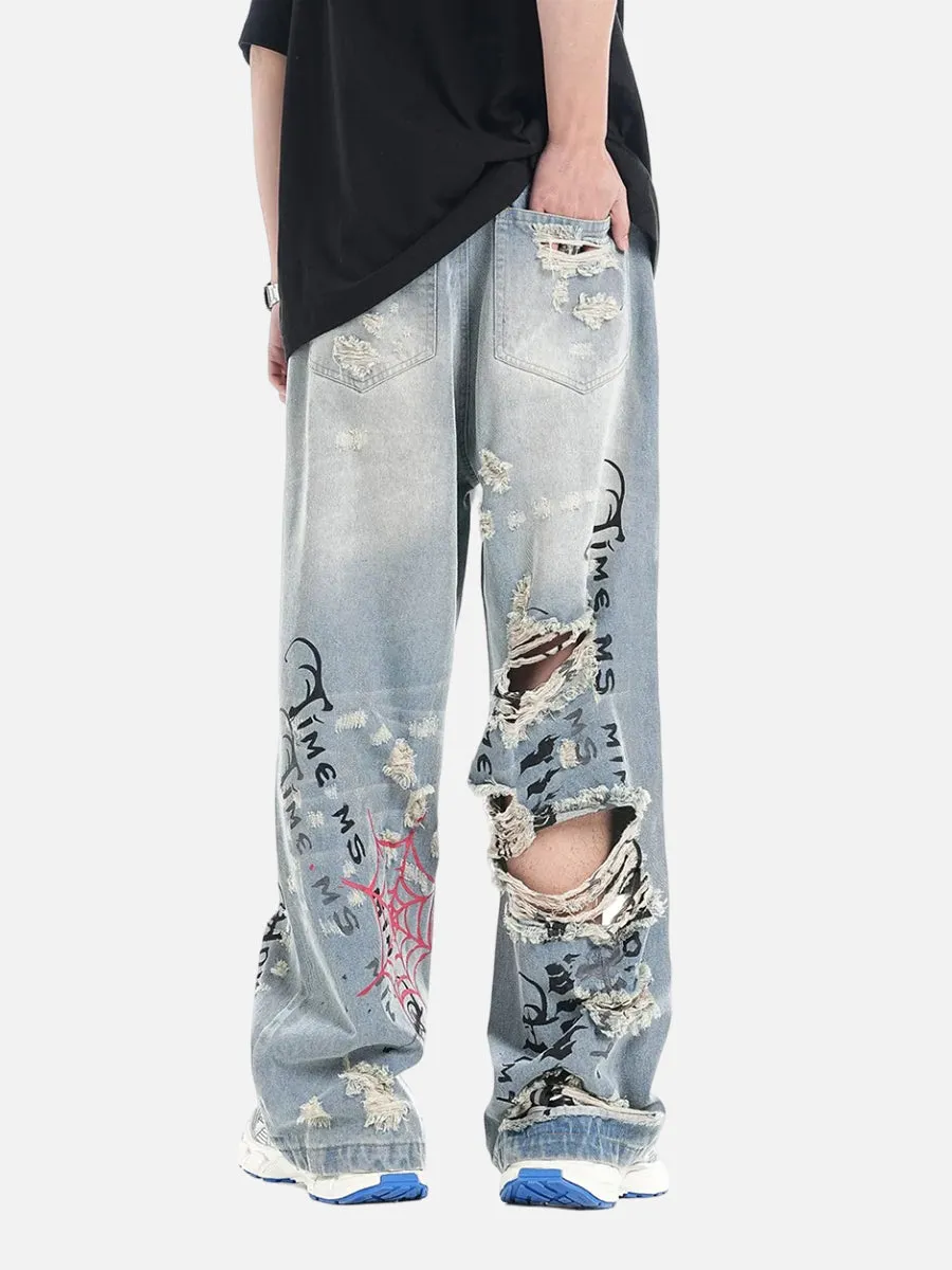 Spider Web Jeans