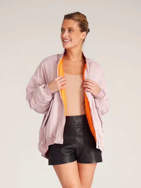 TEEK - Womens Zip Up Bomber Jacket