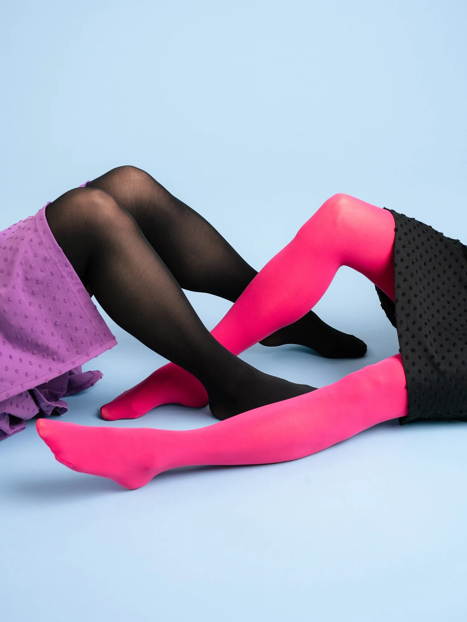 The 3D Pantyhose 2-pack Pink/Black