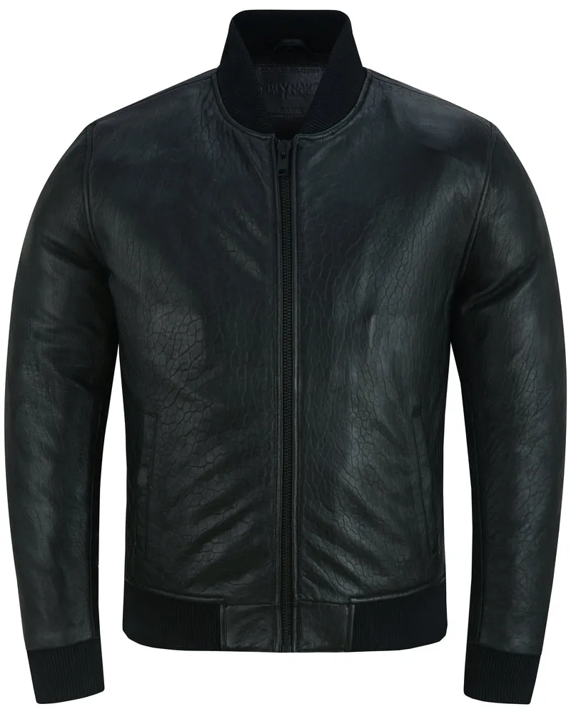 The Stalwart - Men's Fashion Leather Bomber Jacket