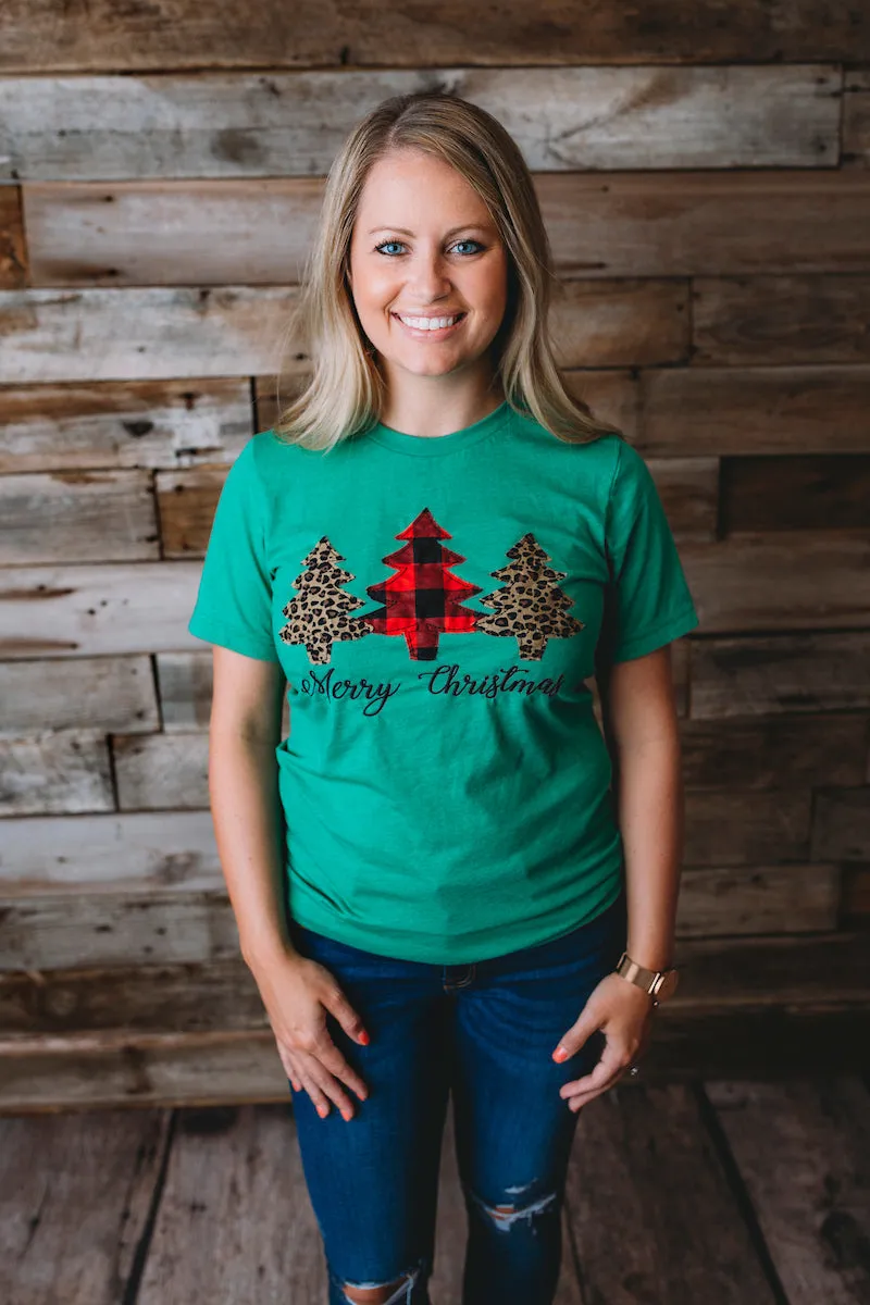 Three Trees Merry Christmas Shirt - Katie