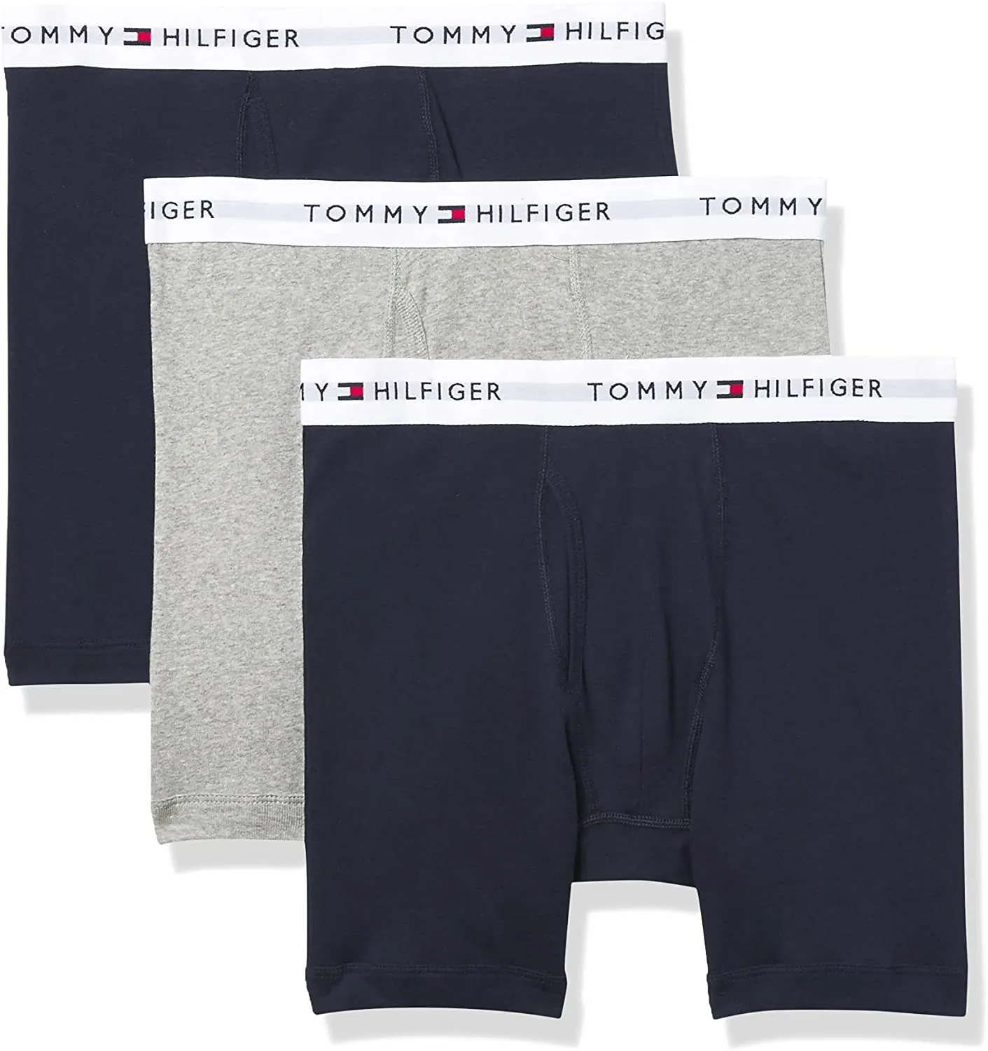 Tommy Hilfiger Men's 3-Pack 100% Cotton Classics Boxer Brief