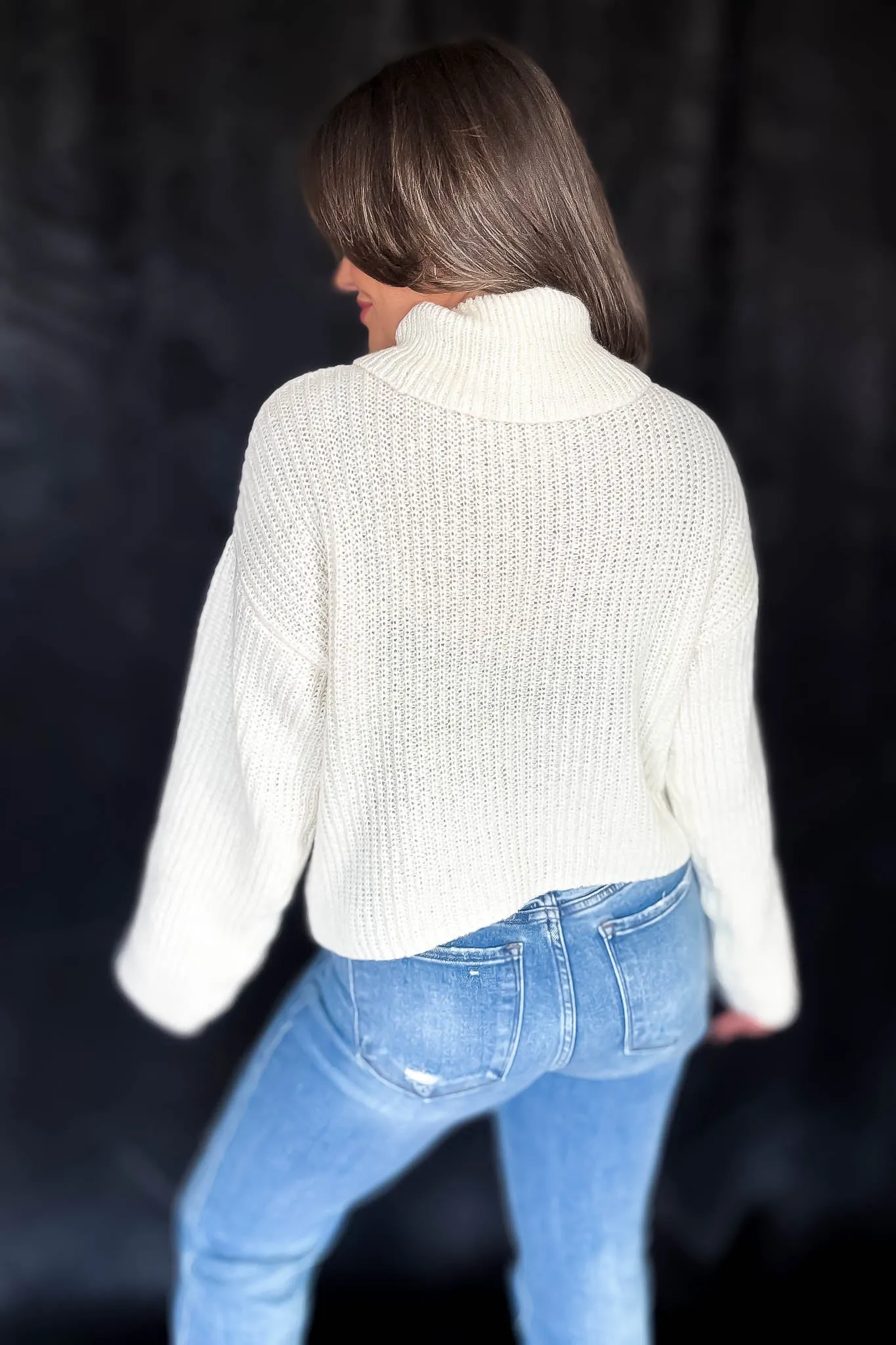 Turtleneck Cream Sweater