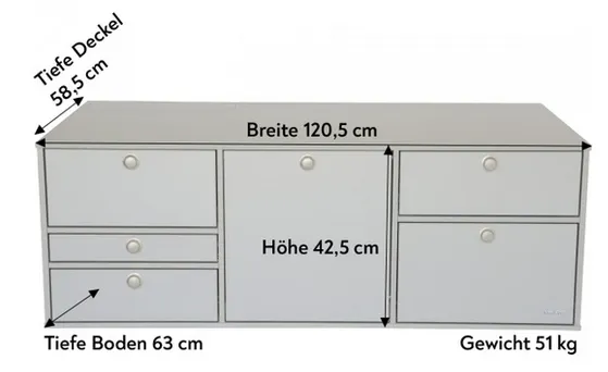 VanEssa Mobilcamping V1 LOW - Kitchen for Volkswagen T5/T6/T6.1 VW Transporter / Caravelle / Marco Polo