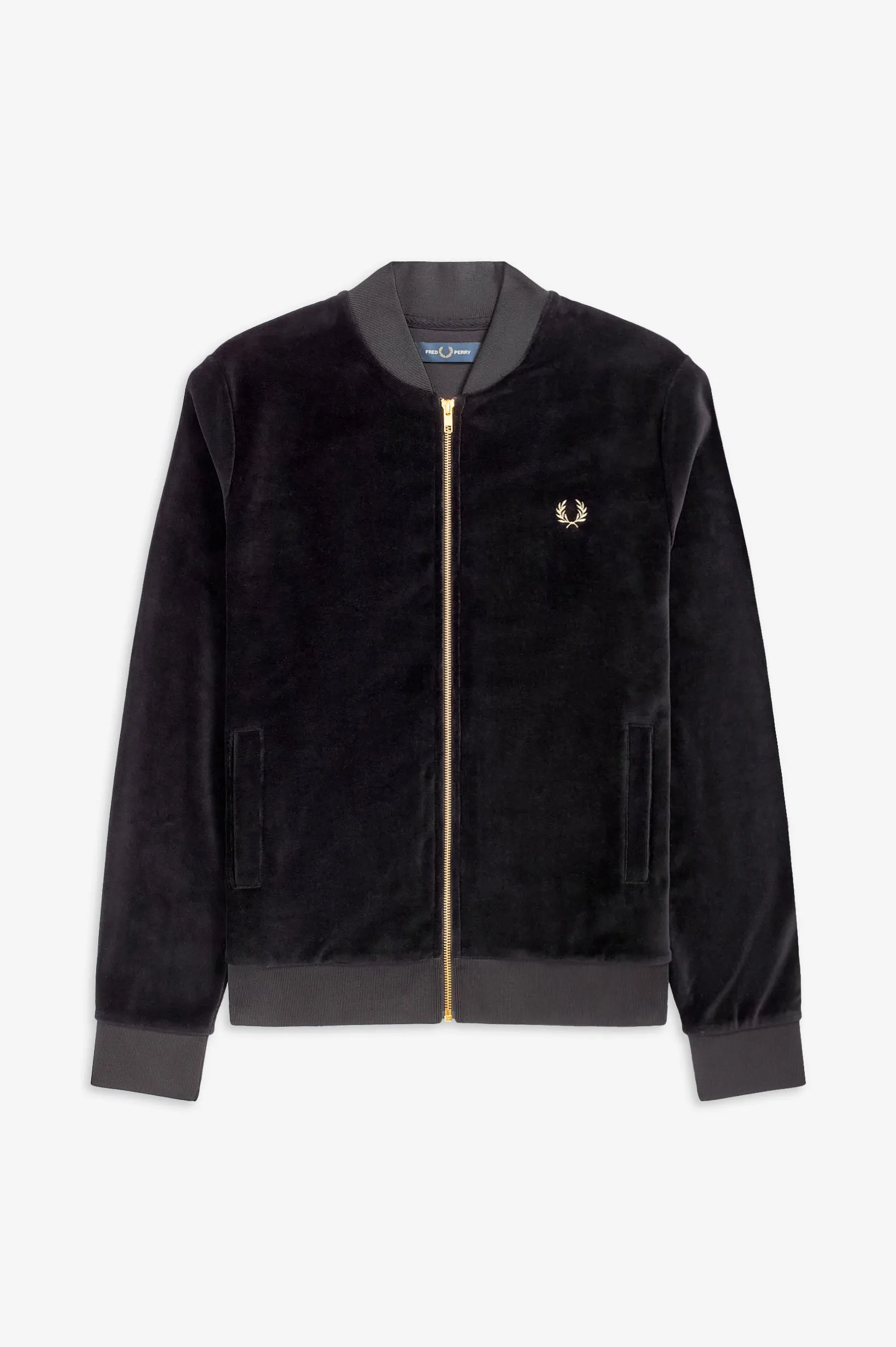 Velour Bomber Jacket