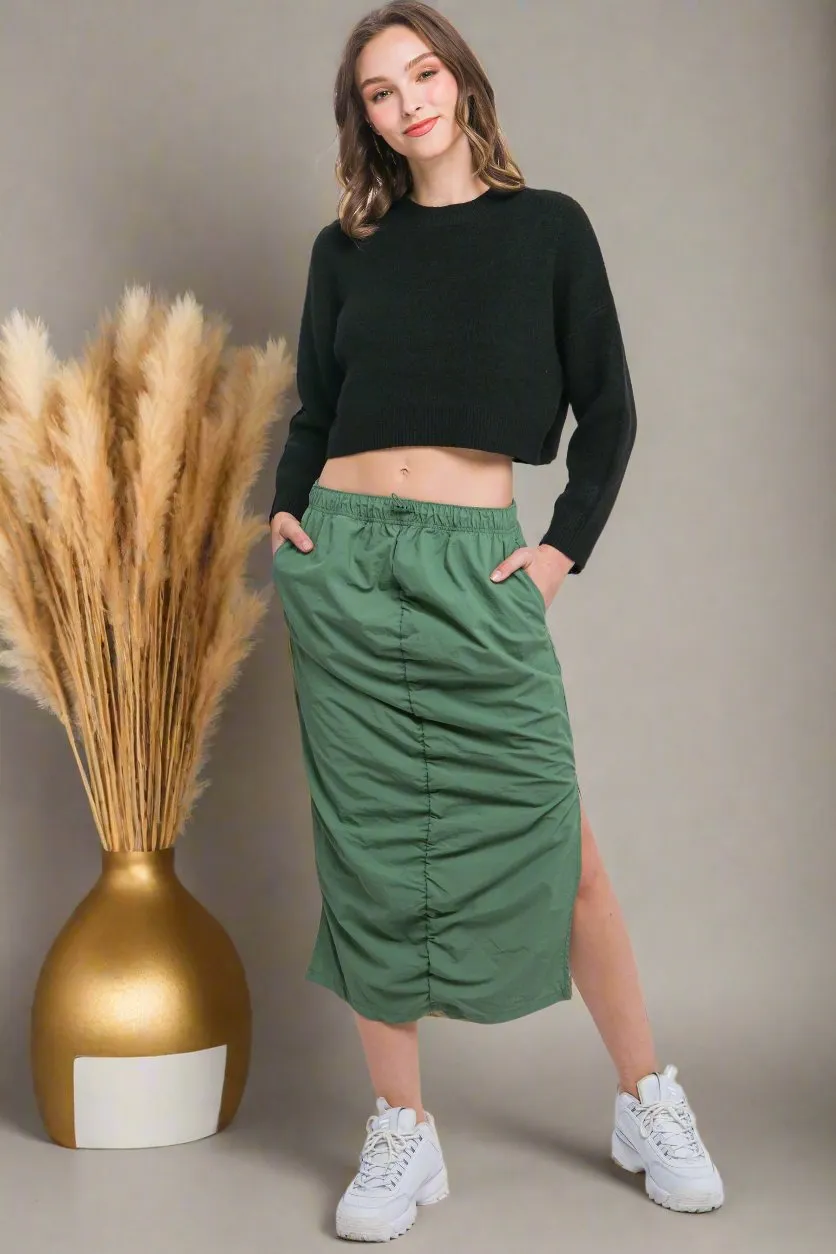 Wool Blend Cropped Sweater