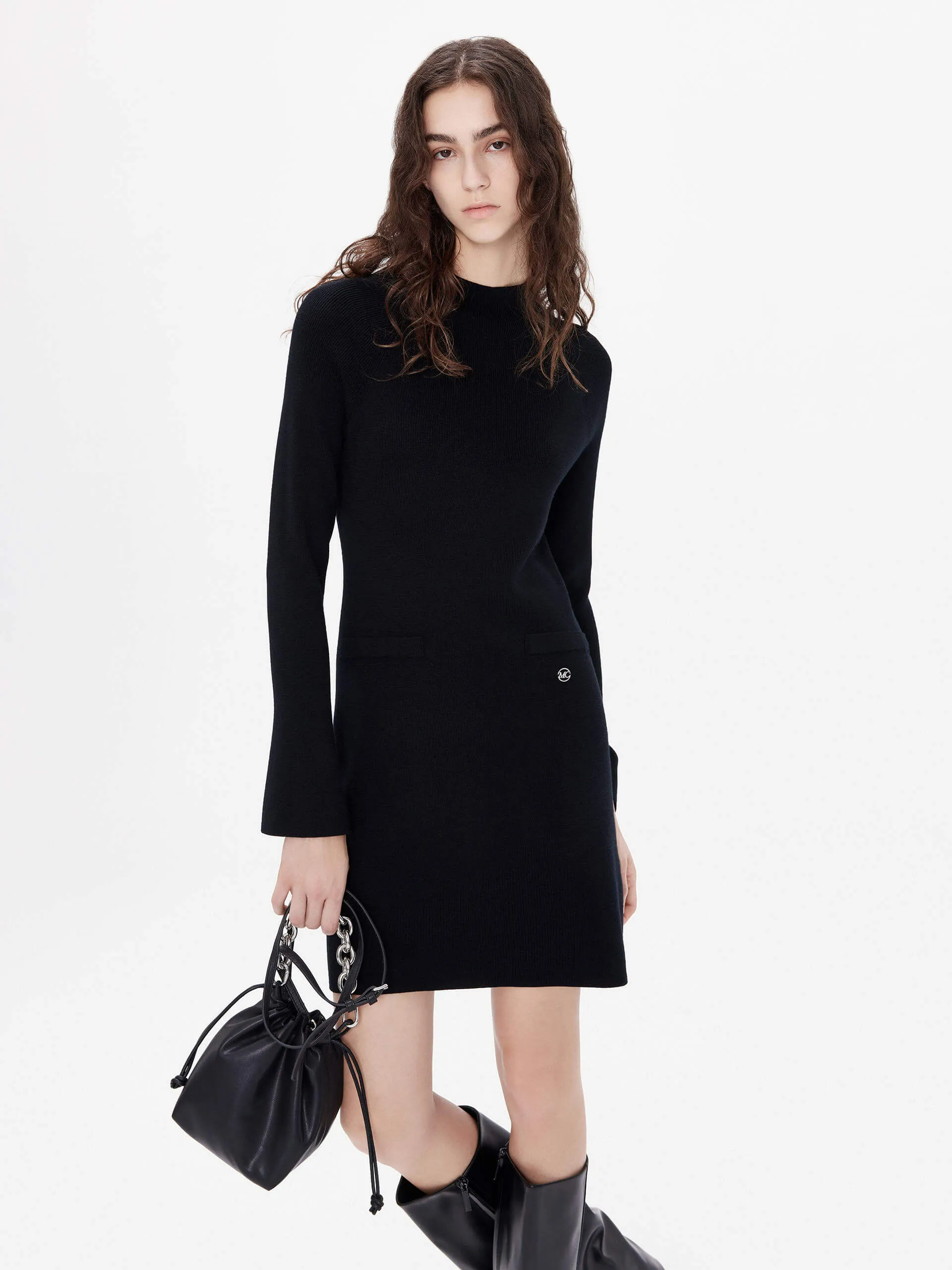 Wool Turtleneck Dress