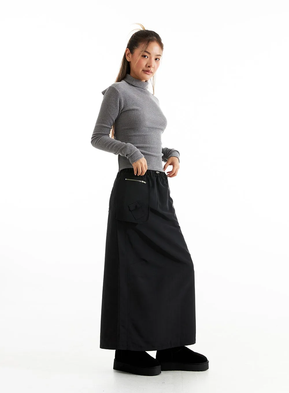 Zippered Maxi Skirt CO313