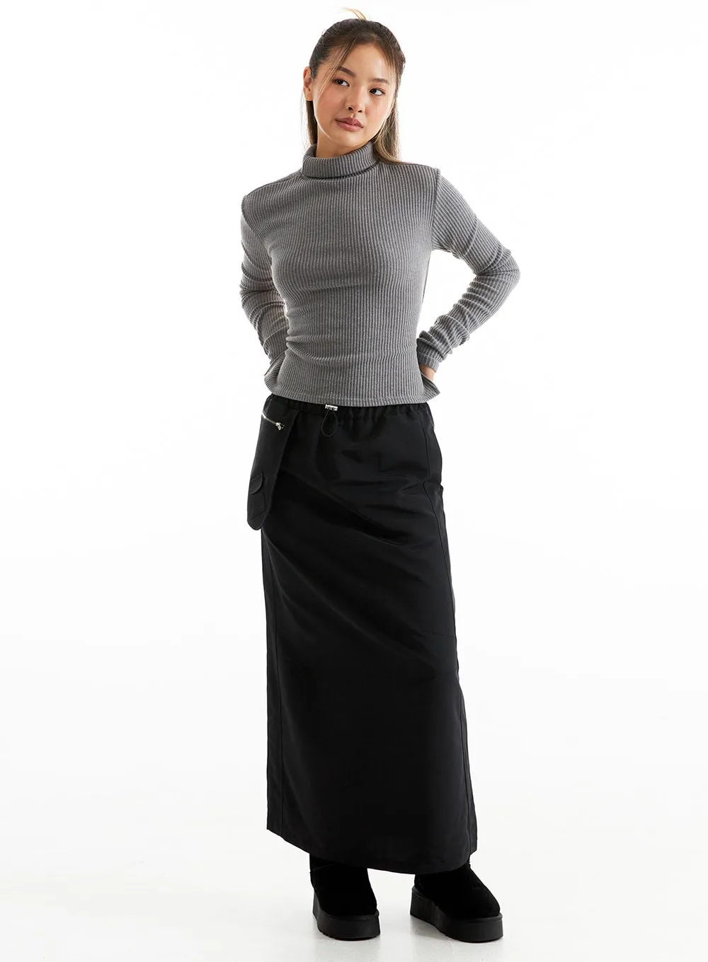 Zippered Maxi Skirt CO313