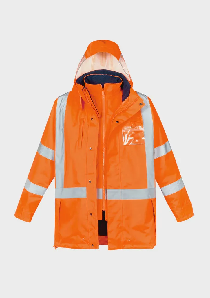 ZJ616 - Mens TTMC-W17 Hi Vis X Back 4 in 1 Waterproof Jacket